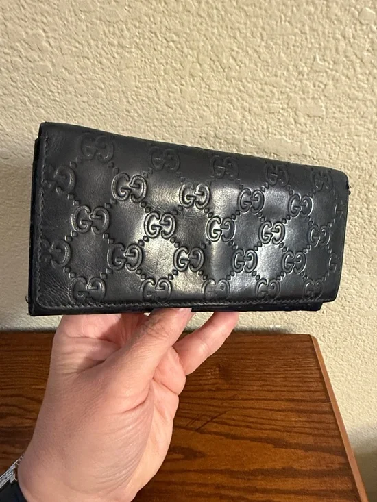Authentic Gucci Guccissima wallet black need snap - Picture 15 of 16